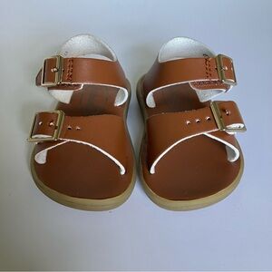 Footmates Tide sandals. Brown synthetic leather. Sz 4 baby. Like new condition